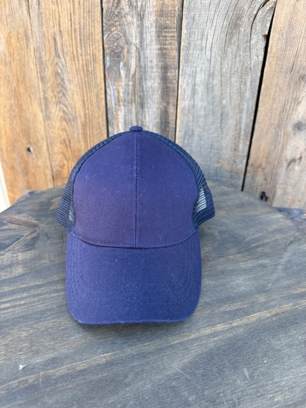 C.C Navy Mesh Back Trucker Hat